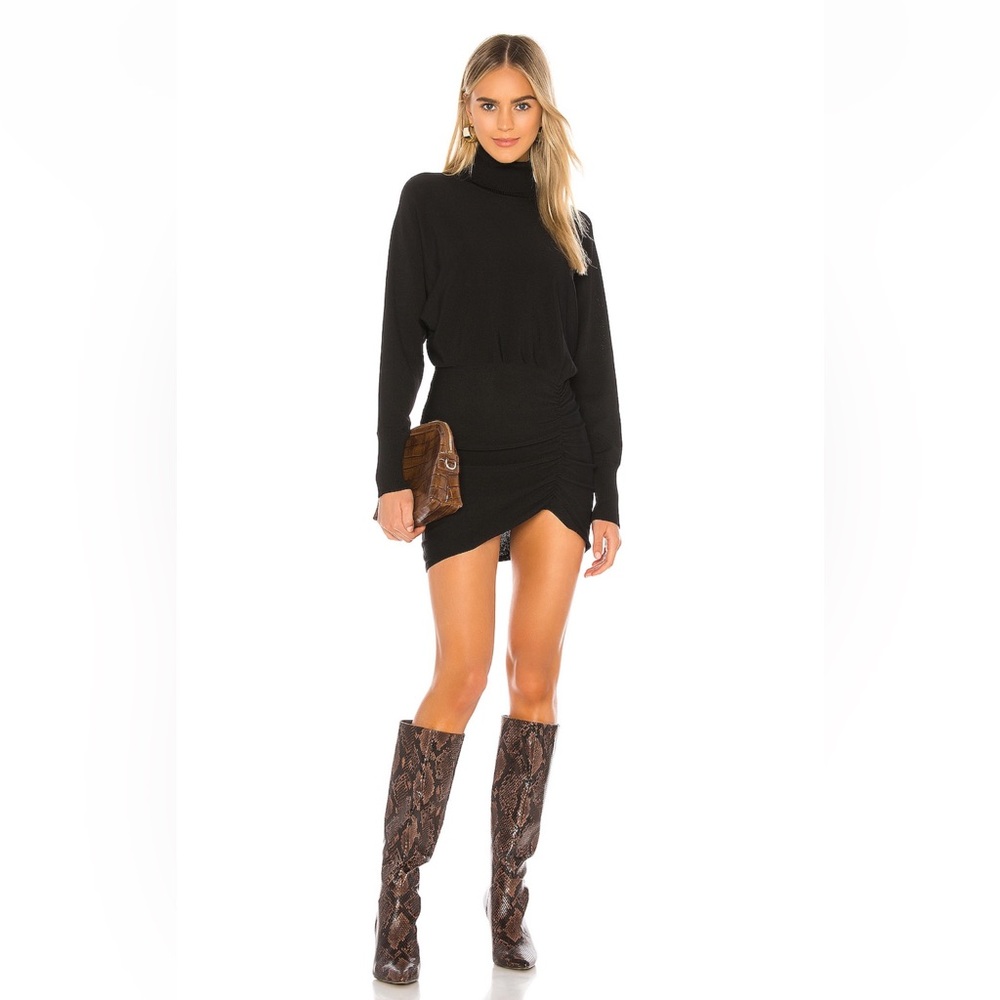 Lovers + Friends Kiana Black Mini Sweater Dress
